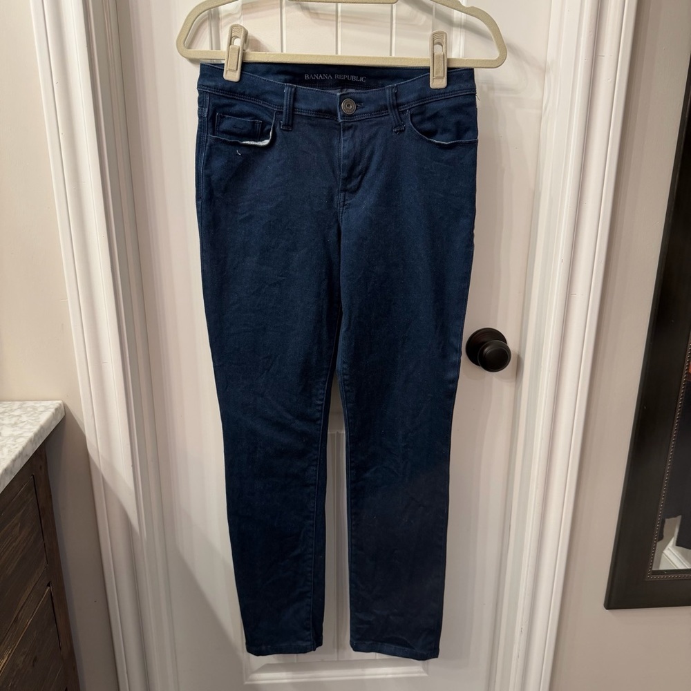Banana Republic Indigo, Skinny Ankle Pants, Size 27